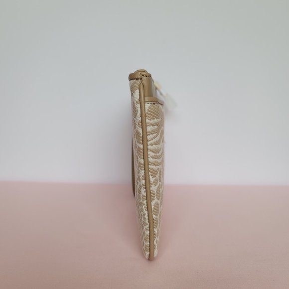 MICHAEL KORS Jet Set Charm Signature Logo Wristlet/Pouch- Camel Multi ⭐ - Picture 9 of 16